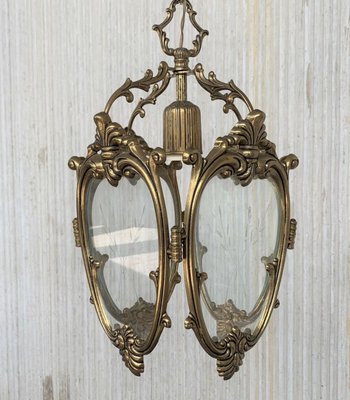 French Bronze and Glass Sconces, 1920s, Set of 3-NOU-715129