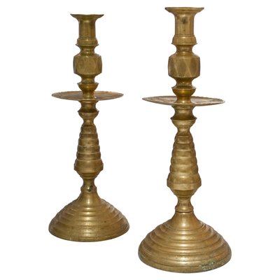 French Bronze Candle Holders, 1940, Set of 2-UZ-1069414