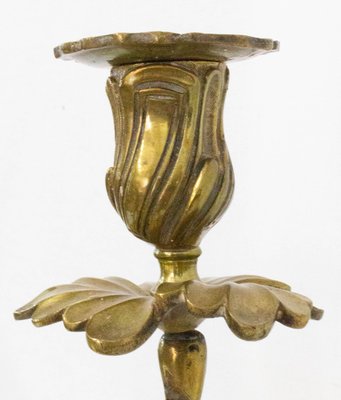 French Bronze Candleholders, 19th Century, Set of 2-RIU-865505