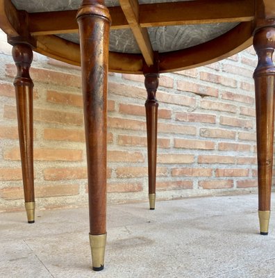 French Bronze Mounted Center, End or Sofa Table with Black Marble Top, 1940s-NOU-1819558