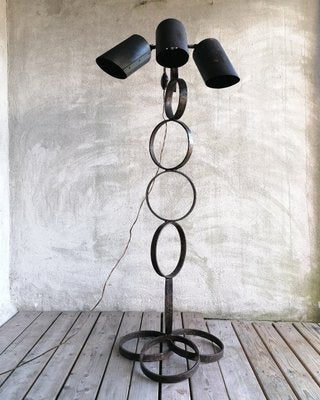 French Brutalist Floor Lamp-GO-1003694