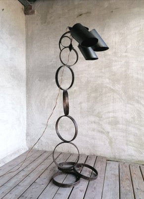 French Brutalist Floor Lamp-GO-1003694