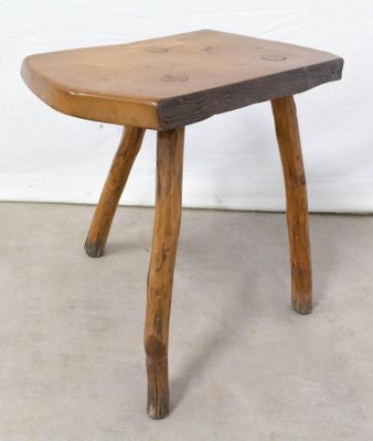 French Brutalist Milking 3-Leg Stool by F. Guyot, 1960s-RIU-797953