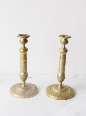 French Candleholders, 1800s, Set of 2-JWI-1720637