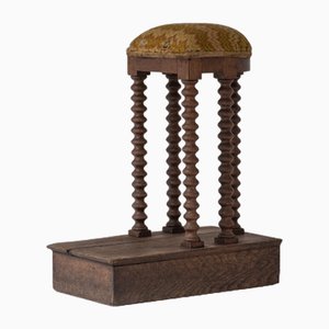 French Cantors Stool in Oak-VWQ-1797329