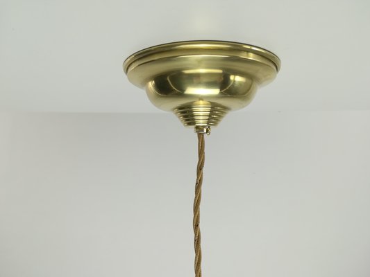 French Ceiling Lamp with Brass Ceiling Rosette-KDB-1358156