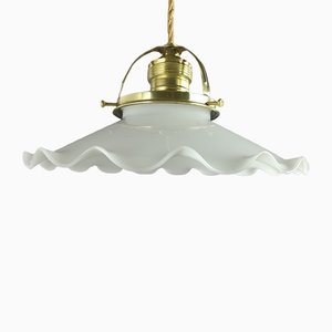 French Ceiling Lamp with Brass Ceiling Rosette-KDB-1358156