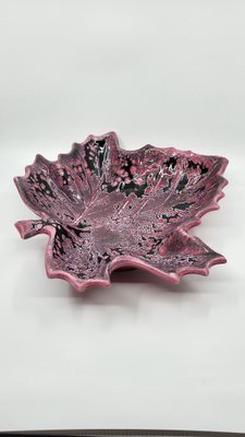 French Ceramic Leaf-Shaped Fruit Bowl from FPP Vallauris, 1960s-QCI-1749859