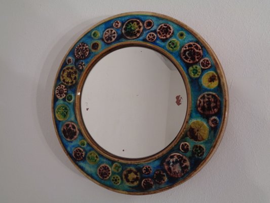 French Ceramic Mirror, 1960s-RDW-799487