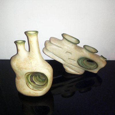 French Ceramic Vases, 1960s, Set of 4-YGE-590376