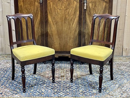 French Chairs in Mahogany, Set of 2-QYF-1772555