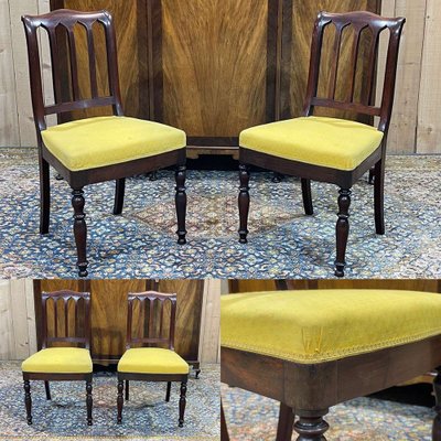 French Chairs in Mahogany, Set of 2-QYF-1772555