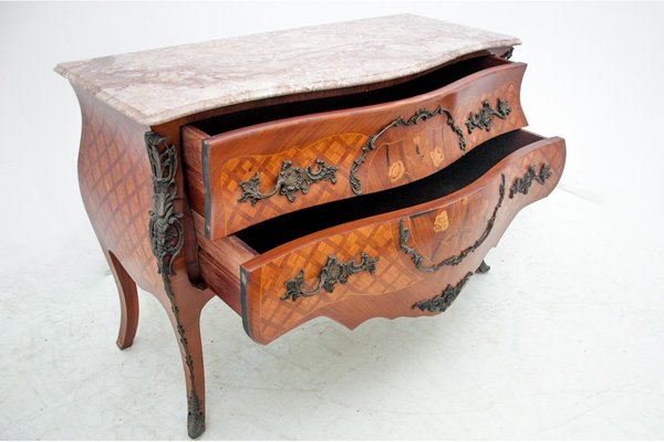 French Chest of Drawers in Walnut, 1930s-BXB-1062330