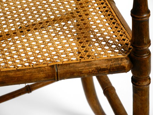 French Child's Highchair in Bentwood with Viennese Wicker Seat, 1930s-RR-1438681