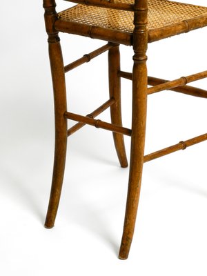 French Child's Highchair in Bentwood with Viennese Wicker Seat, 1930s-RR-1438681