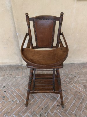 French Children's Chair in Walnut, Late 1800s-ZFY-1768979