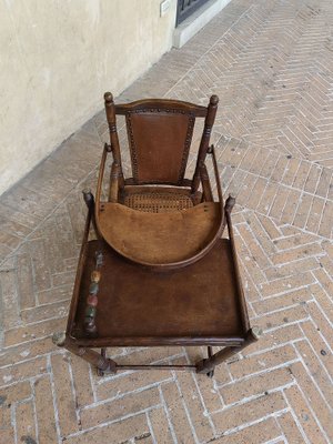 French Children's Chair in Walnut, Late 1800s-ZFY-1768979