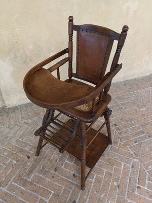 French Children's Chair in Walnut, Late 1800s-ZFY-1768979