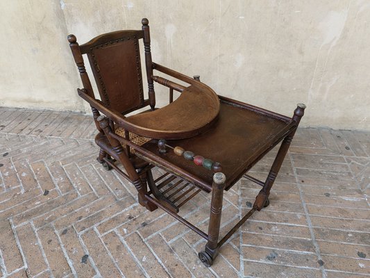 French Children's Chair in Walnut, Late 1800s-ZFY-1768979