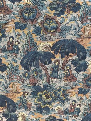 French Chinoiserie Woven Jacquard Tapestry-YMM-1061887