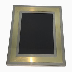 French Chrome and Brass Frame, 1970s-BA-2027571