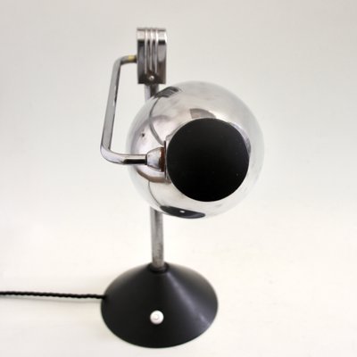 French Chromed and Lacquered Metal Table Lamp from Jumo, 1940s-SY-942290