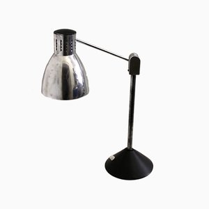 French Chromed and Lacquered Metal Table Lamp from Jumo, 1940s-SY-942290