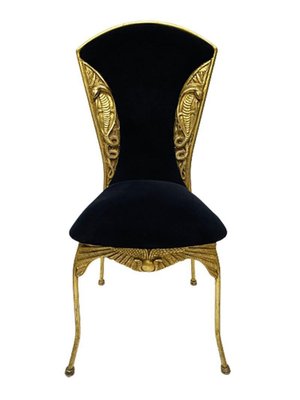 French Cleopatra Dining Chairs, 1970s, Set of 2-UCH-1324684