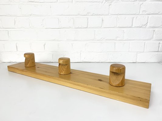 French Coat Rack in Pinewood attributed to Charlotte Perriand for Les Arcs, 1960s-ZM-1802321