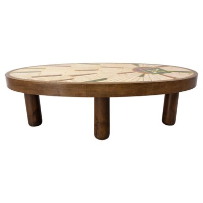 French Coffee Table in Ceramic, 1970-RIU-1776396