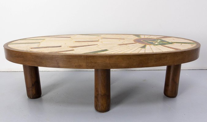 French Coffee Table in Ceramic, 1970-RIU-1776396