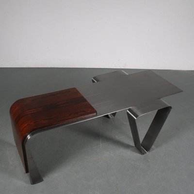 French Coffee Table in the Style of Michel Boyer, 1970-GG-1079104