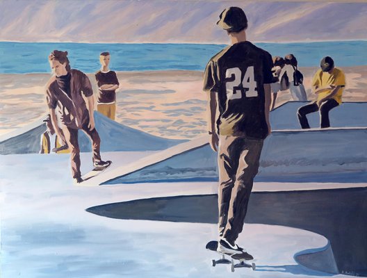 French Contemporary Art, Karine Bartoli, Skaters24, 2021-CHG-994215