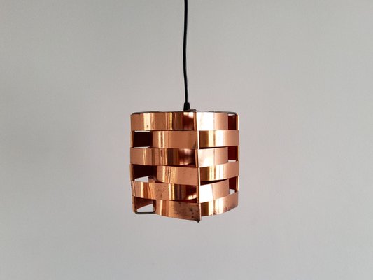 French Copper Mars Pendant Lamp by Max Sauze, 1970s-NV-1075635