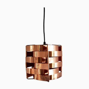 French Copper Mars Pendant Lamp by Max Sauze, 1970s-NV-1075635