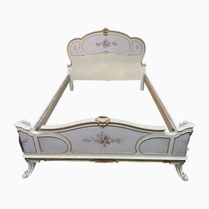 French Crackle Finish Bed Frame-NSG-1750928