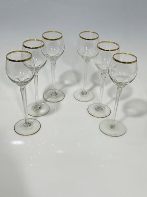 French Crystal Liquer Set, 1900s, Set of 8-UCH-1803462