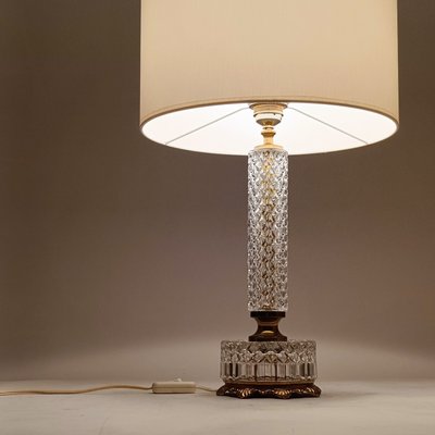 French Crystal Table Lamp, 1950s-YBI-2033950