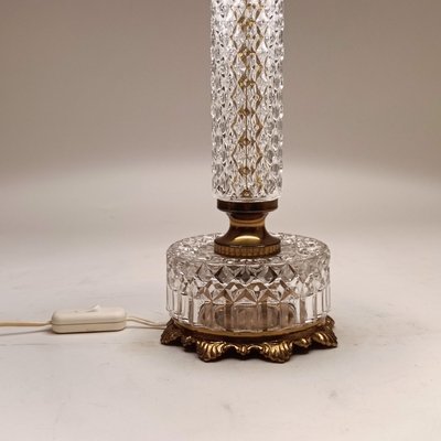 French Crystal Table Lamp, 1950s-YBI-2033950