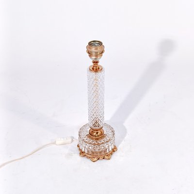 French Crystal Table Lamp, 1950s-YBI-2033950