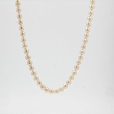 French Cultured Pearl Choker Necklace, 1950s-OLU-981471