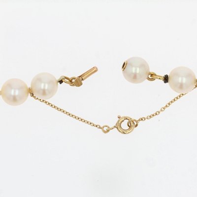 French Cultured Pearl Choker Necklace, 1950s-OLU-981471