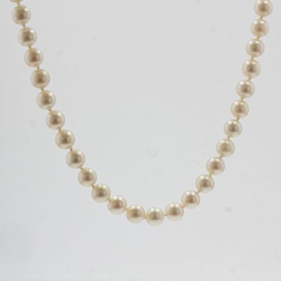 French Cultured Pearl Strand Choker Necklace, 2000s-OLU-1746684