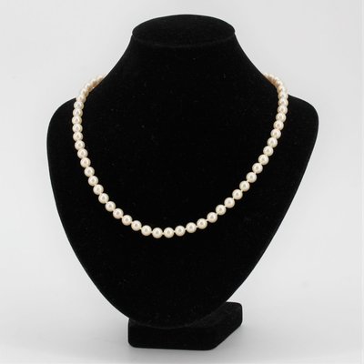 French Cultured Pearl Strand Choker Necklace, 2000s-OLU-1746684