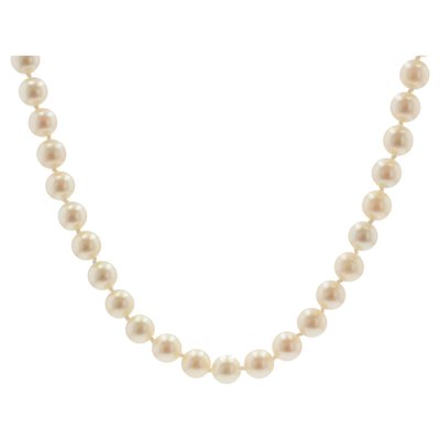 French Cultured Pearl Strand Choker Necklace, 2000s-OLU-1746684