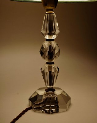 French Cut Glass Table Lamp, 1920s-BAF-1192774