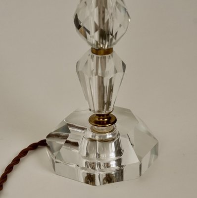 French Cut Glass Table Lamp, 1920s-BAF-1192774