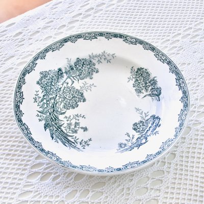 French Daisy Plates from St Amand, 1920, Set of 6-SHG-2038129