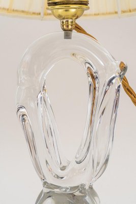 French Daum Crystal Glass Table Lamp, 1960s-SPD-1239022