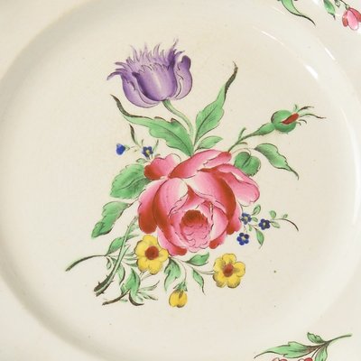 French Decorative Plates from Keller & Guerin Luneville, Set of 3-IXK-1080734